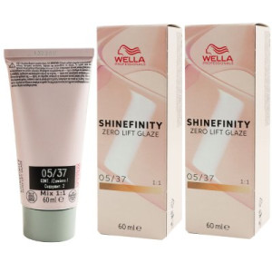 Wella Shinefinity Glaze Warm 2 x 60 ml 05/37 Caramel Espresso Tönung