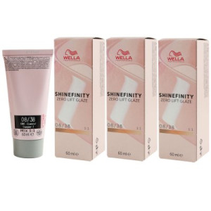 Wella Shinefinity Glaze Warm 3 x 60 ml 08/38 Honey Latte Tönung