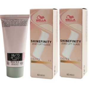 Wella Shinefinity Glaze Warm 2 x 60 ml 06/73 Caramel Chocolate Tönung