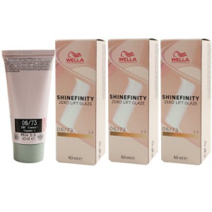 Wella Shinefinity Glaze Warm 3 x 60 ml 06/73 Caramel Chocolate Tönung