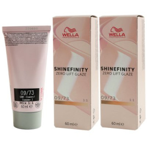 Wella Shinefinity Glaze Warm 2 x 60 ml 09/73 Caramel Milk Tönung