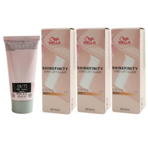 Wella Shinefinity Glaze Warm 3 x 60 ml 09/73 Caramel Milk Tönung