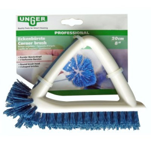 Unger Professional Eckenbürste 20 cm Runder Bürstenkopf Zwei Komponentengriff