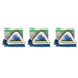 Unger Professional Eckenbürste 3 x 20 cm Runder Bürstenkopf Zwei Komponentengriff