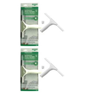 Unger Professional Duschwischer Abzieher 2 x 25 cm weiß mit Klebehaken aufhängen