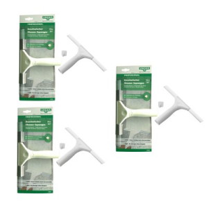 Unger Professional Duschwischer Abzieher 3 x 25 cm weiß mit Klebehaken aufhängen