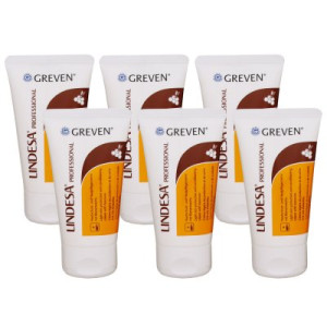Lindesa Professional 6 x 50 ml Hautschutz- und Handpflegecreme mit Bienenwachs