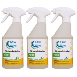 BSW Bio Science Flächen-Entkalker 3 x 500 ml Sprühflasche