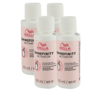 Wella Shinefinity Glaze Activator Bottle 2 % 4 x 60 ml Entwickler H2O2