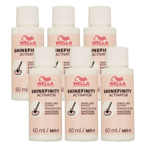 Wella Shinefinity Glaze Activator Brush Bowl 2 % 6 x 60 ml Entwickler H2O2