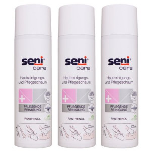 Seni Care Hautreinigungs- und Pflegeschaum 3 x 500 ml Spray Panthenol
