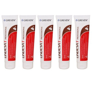 Lindesa F Professional 5 x 100 ml Fetthaltige Hautschutzcreme mit Bienenwachs