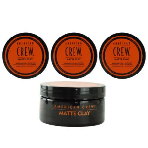 American Crew Matte Clay 3 x 85 g Haarpaste mittlerer halt