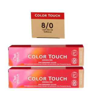 Wella Color Touch 2 x 60 ml 8/0 hellblond