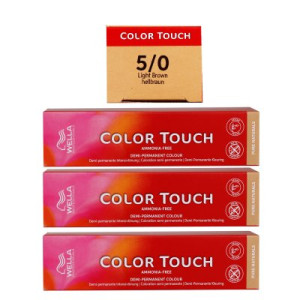 Wella Color Touch 3 x 60 ml 5/0 hellbraun