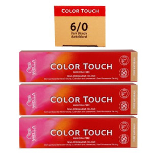Wella Color Touch 3 x 60 ml 6/0 dunkelblond