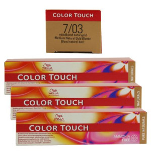 Wella Color Touch 3 x 60 ml 7/03 mittelblond natur gold