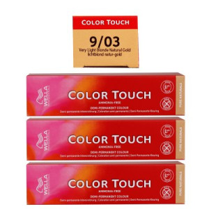 Wella Color Touch 3 x 60 ml 9/03 lichtblond natur gold