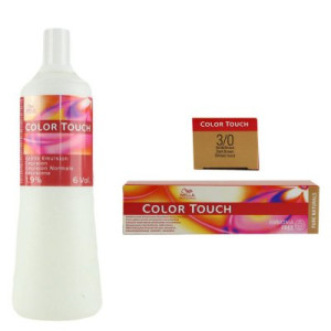 Wella Color Touch Pure Naturals 60 ml 3/0 & 1000 ml normale Emulsion 1,9%