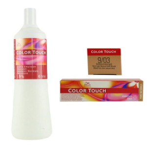 Wella Color Touch Pure Naturals 60 ml 9/03 & 1000 ml 1,9% normale Emulsion