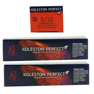 Wella Koleston Vibrant Reds 2 x 60 ml 6/34 dunkelblond gold rot