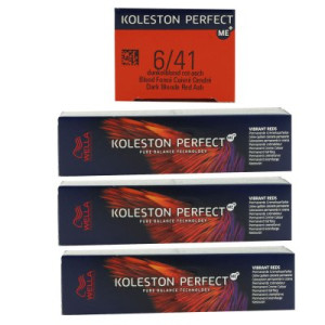 Wella Koleston Vibrant Reds 3 x 60 ml 6/41 dunkelblond rot asch
