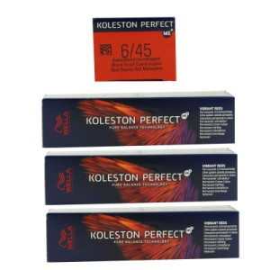 Wella Koleston Vibrant Reds 3 x 60 ml 6/45 dunkelblond rot mahagoni