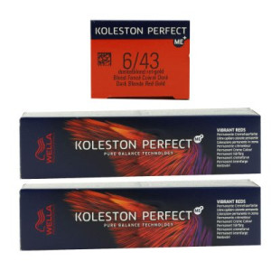 Wella Koleston Vibrant Reds 2 x 60 ml 6/43 dunkelblond rotgold