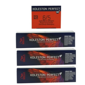Wella Koleston Vibrant Reds 3 x 60 ml 6/5 dunkelblond mahagoni
