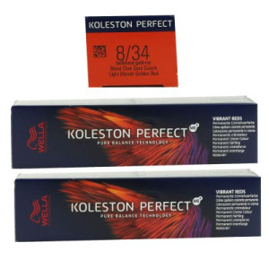 Wella Koleston Vibrant Reds 2 x 60 ml 8/34 hellblond gold rot