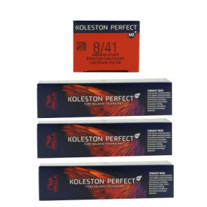 Wella Koleston Vibrant Reds 3 x 60 ml 8/41 dunkelblond rot asch