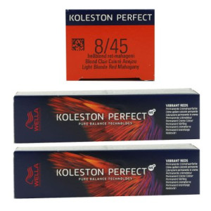 Wella Koleston Vibrant Reds 2 x 60 ml 8/45 hellblond rot mahagoni