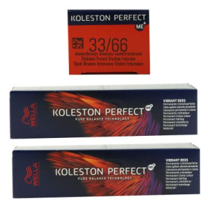 Wella Koleston Vibrant Reds 2 x 60 ml 33/66 dunkelbraun intensiv violett intensiv