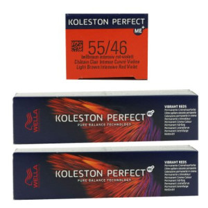 Wella Koleston Vibrant Reds 2 x 60 ml 55/46 hellbraun intensiv rot violett
