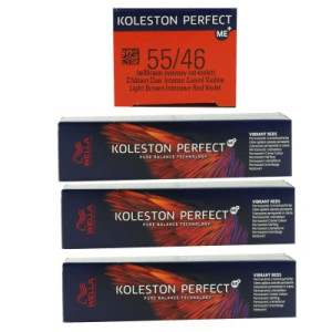 Wella Koleston Vibrant Reds 3 x 60 ml 55/46 hellbraun intensiv rot violett