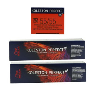 Wella Koleston Vibrant Reds 2 x 60 ml 55/55 hellbraun intensiv mahagoni intensiv