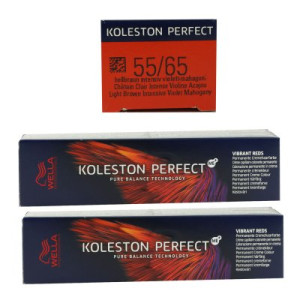 Wella Koleston Vibrant Reds 2 x 60 ml 55/65 hellbraun intensiv violett mahagoni