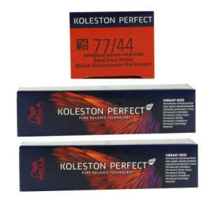 Wella Koleston Vibrant Reds 2 x 60 ml 77/44 mittelblond intensiv rot intensiv