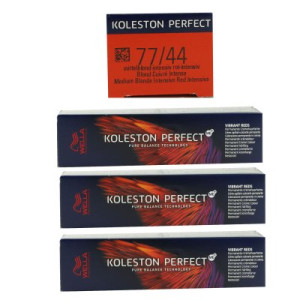 Wella Koleston Vibrant Reds 3 x 60 ml 77/44 mittelblond intensiv rot intensiv