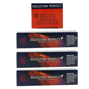 Wella Koleston Vibrant Reds 3 x 60 ml 88/43 hellblond intensiv rot gold