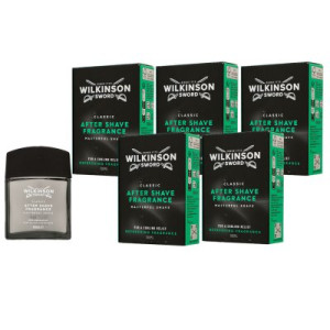 Wilkinson After Shave Classic 5 x 100 ml Pflege für den Mann After Shave Rasierwasser