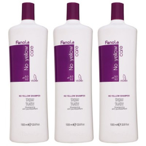 Fanola No Yellow 3 x 1000 ml Silbershampoo