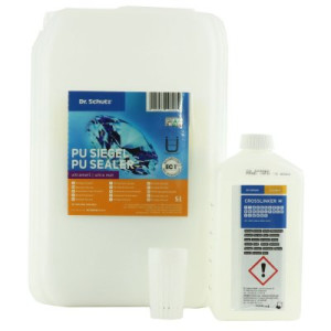 Dr. Schutz PU Siegel ultramatt 5 Liter + 500 ml Vernetzer Kanister