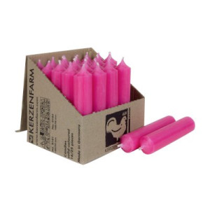 25 Stabkerzen Pink 100 x 22 mm Kerzenfarm Kerzen Candle