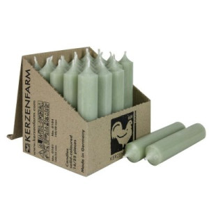 25 Stabkerzen Salbei 100 x 22 mm Kerzenfarm Kerzen Candle