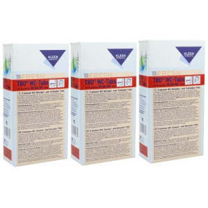 Kleen Purgatis TRO WC-Tabs 3 x 16 Reiniger und Entkalker Tabs pro Packung