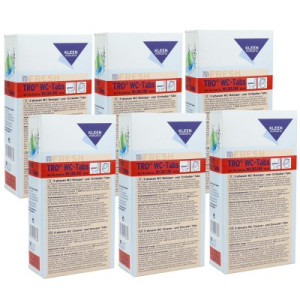 Kleen Purgatis TRO WC-Tabs 6 x 16 Reiniger und Entkalker Tabs pro Packung