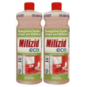 Dr. Schnell Milizid Eco 2 x 1 Liter Sanitärreiniger & Kalklöser Konzentrat