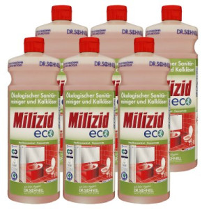 Dr. Schnell Milizid Eco 6 x 1 Liter Sanitärreiniger & Kalklöser Konzentrat