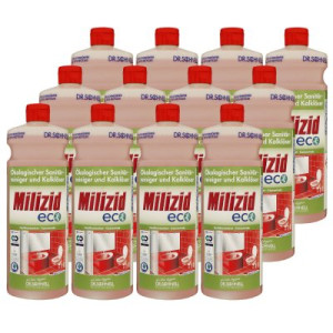 Dr. Schnell Milizid Eco 12 x 1 Liter Sanitärreiniger & Kalklöser Konzentrat